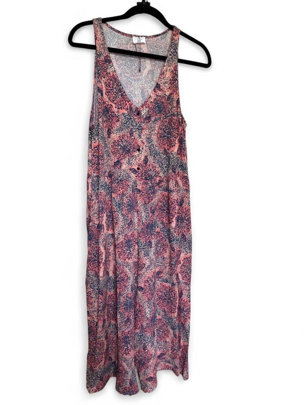 zara trf floral breezy wide leg jumpsuit with pockets! women’s size medium